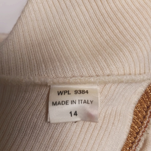 Vintage Goldworm Metallic Knit Maxi Dress - Picture 6 of 6